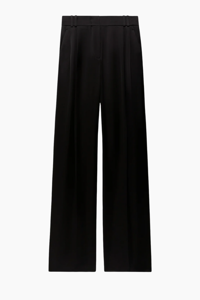 Satin Pleated Trouser