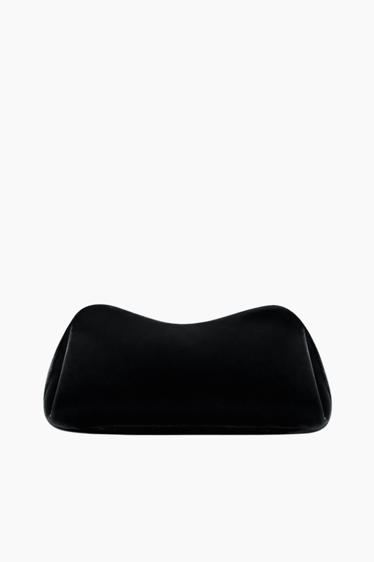 Ara Velvet Clutch Bag - Black
