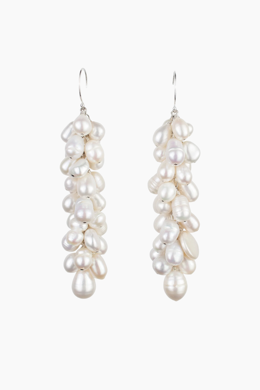 Compost Drop Earrings Pearl