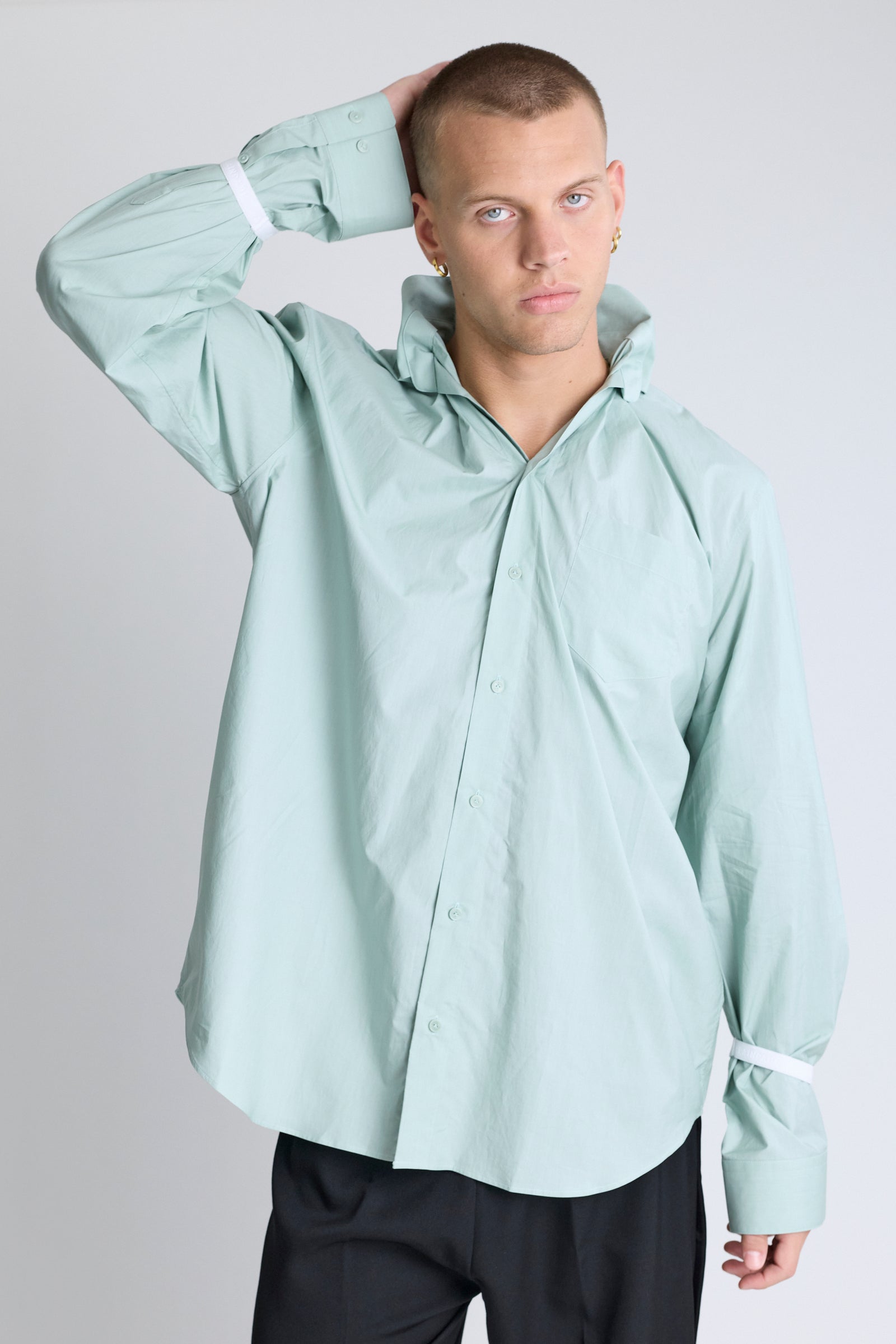 Elasticated Collar Shirt