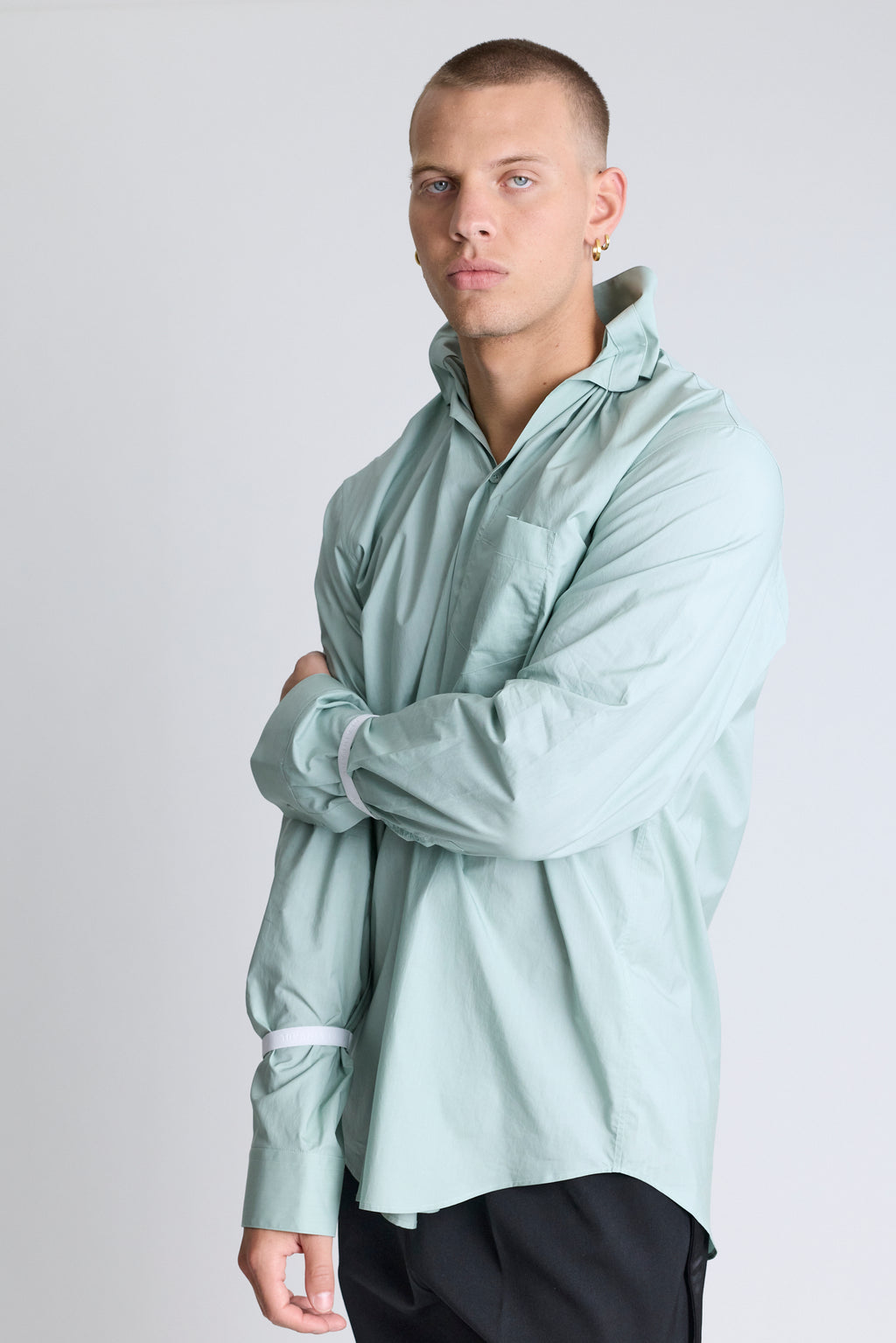 Elasticated Collar Shirt
