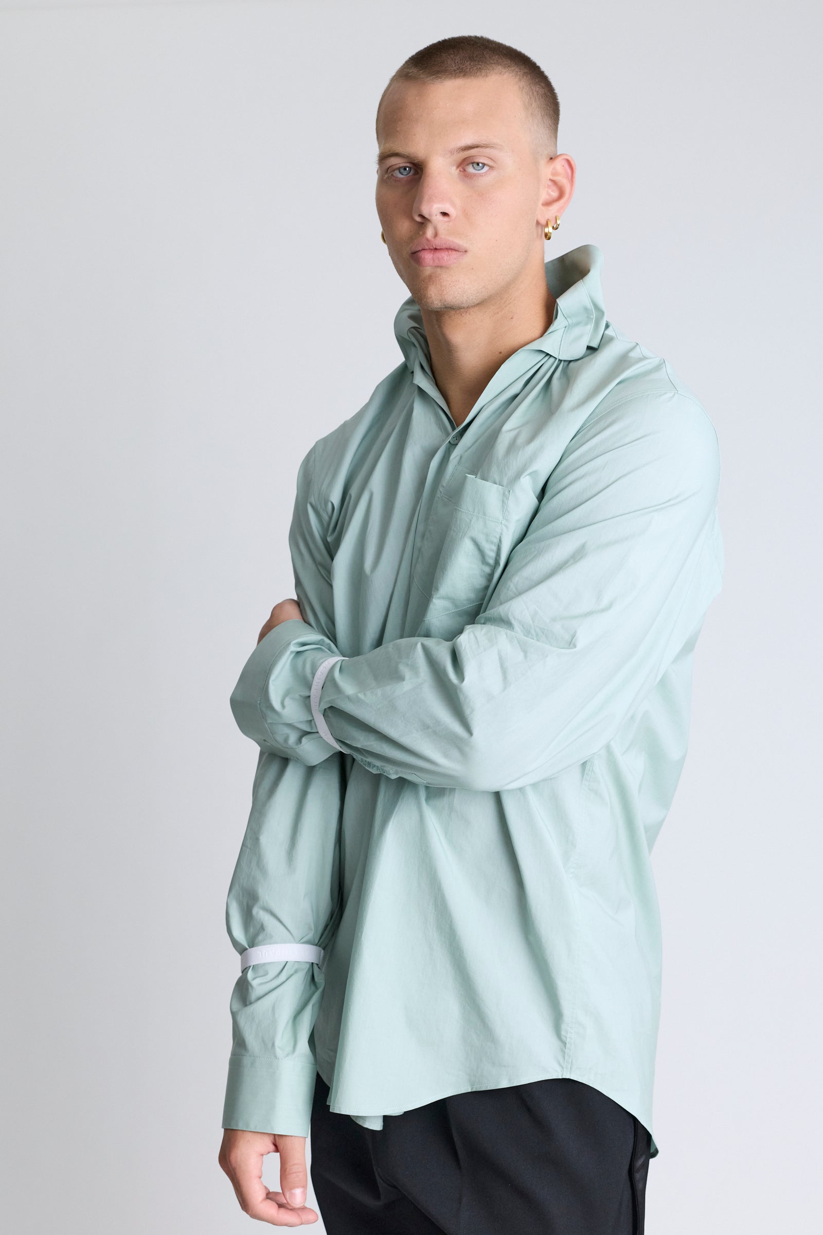 Elasticated Collar Shirt