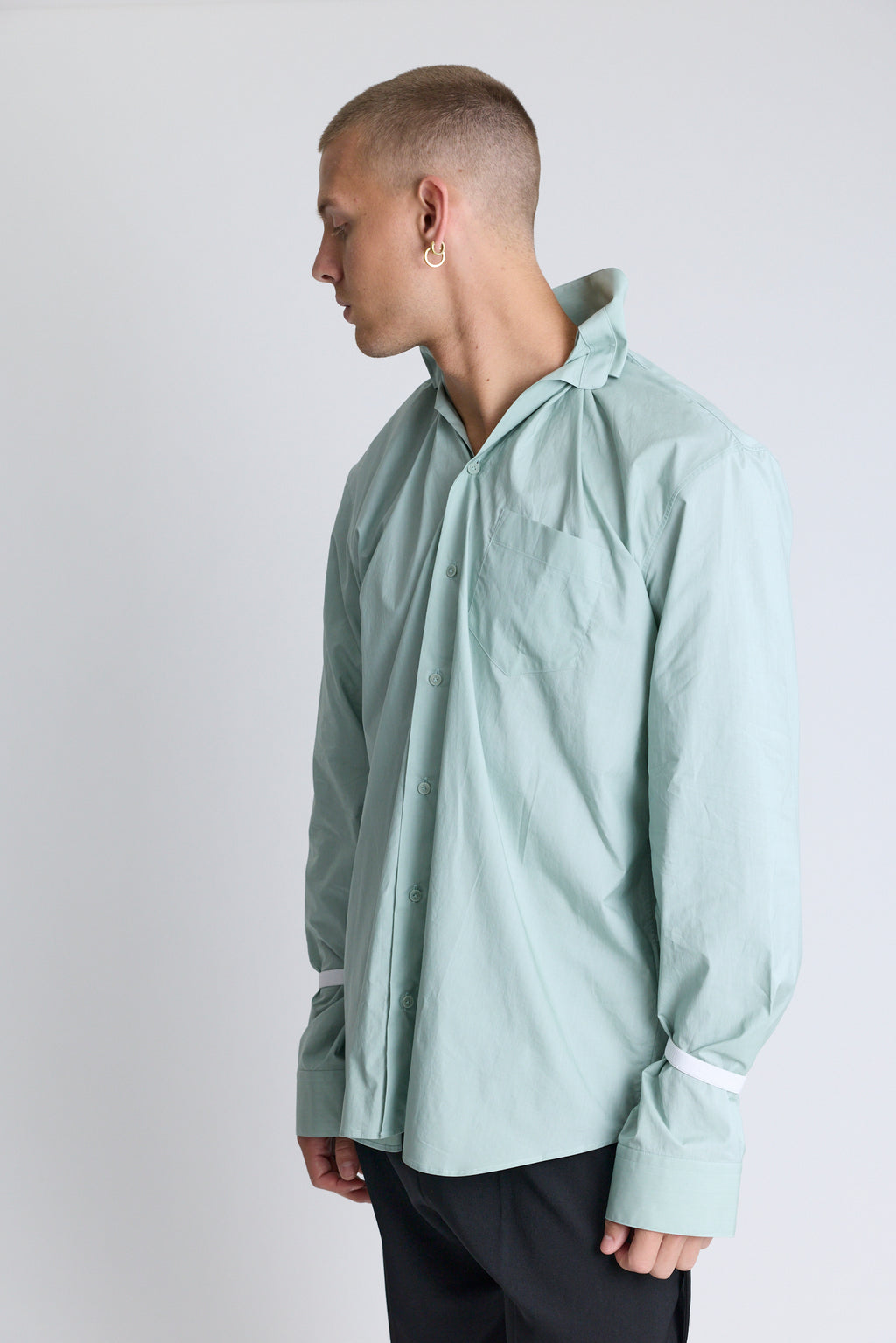 Elasticated Collar Shirt