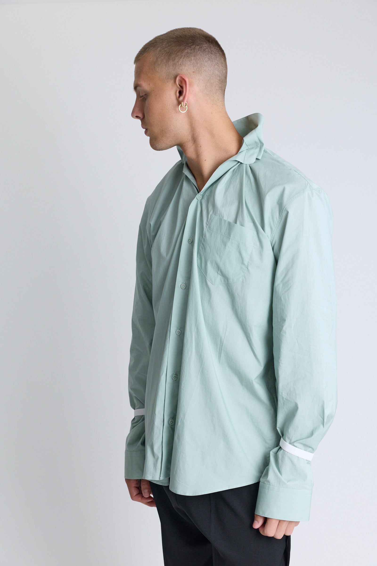Elasticated Collar Shirt