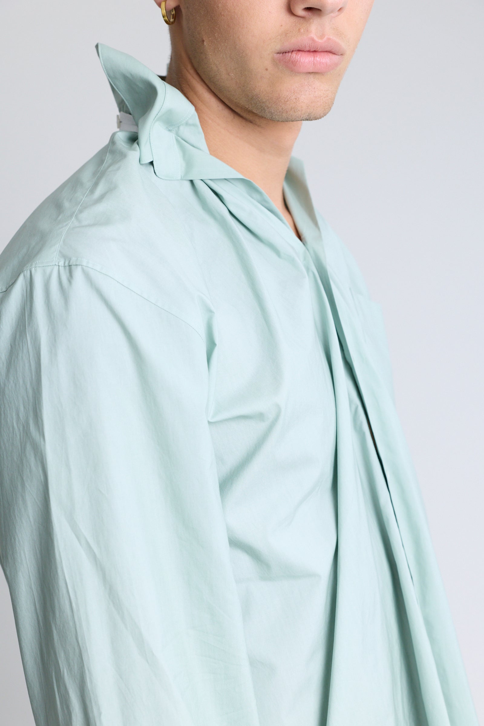 Elasticated Collar Shirt