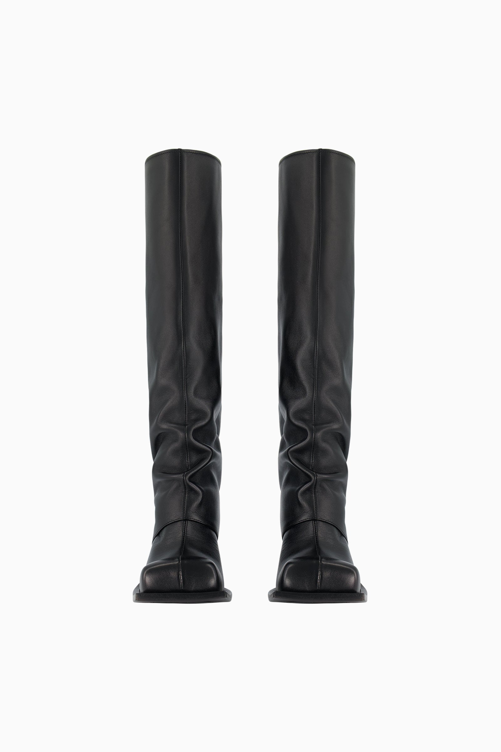 Havva Chunky Heel Trouser Boots - Black