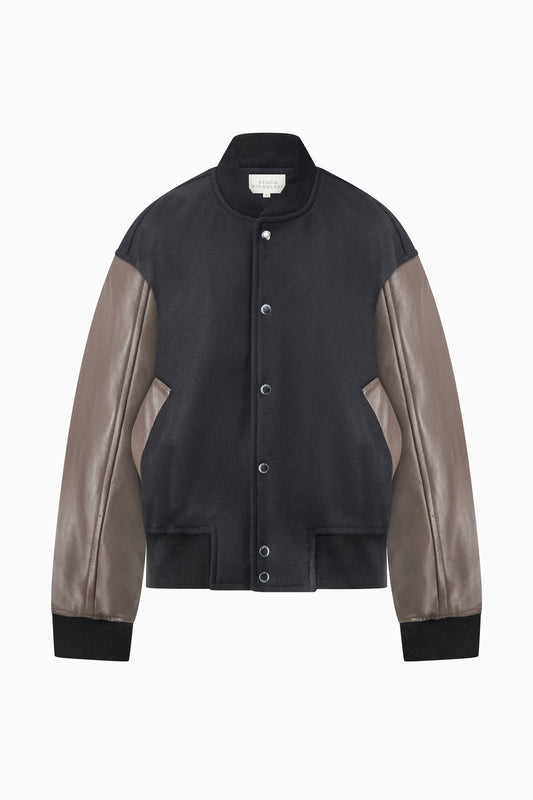 Alph Leather Bomber Jacket