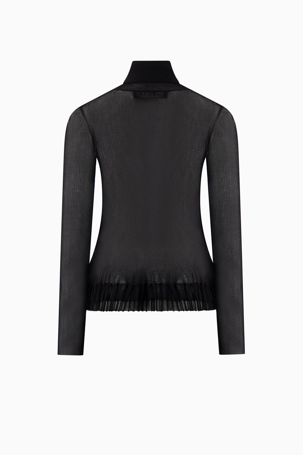 Merritt Turtleneck Peplum Knit - Black