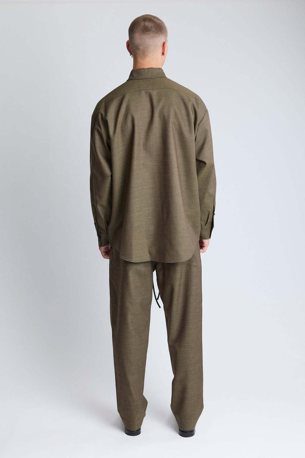 Lysander Wool Shirt - Kelp