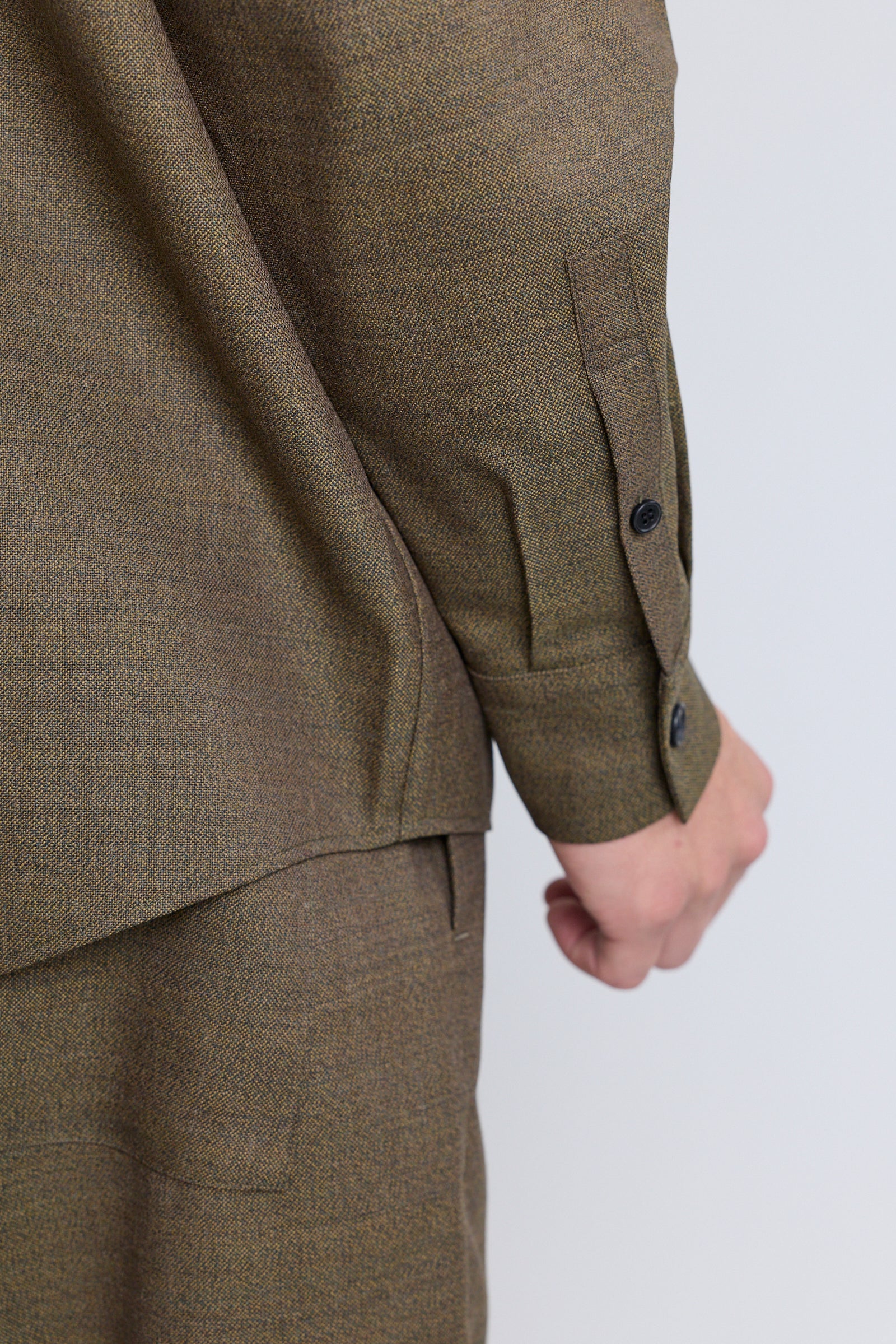 Lysander Wool Shirt - Kelp