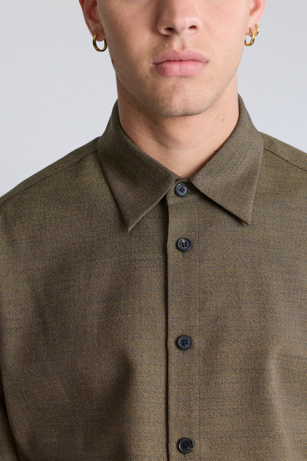 Lysander Wool Shirt - Kelp