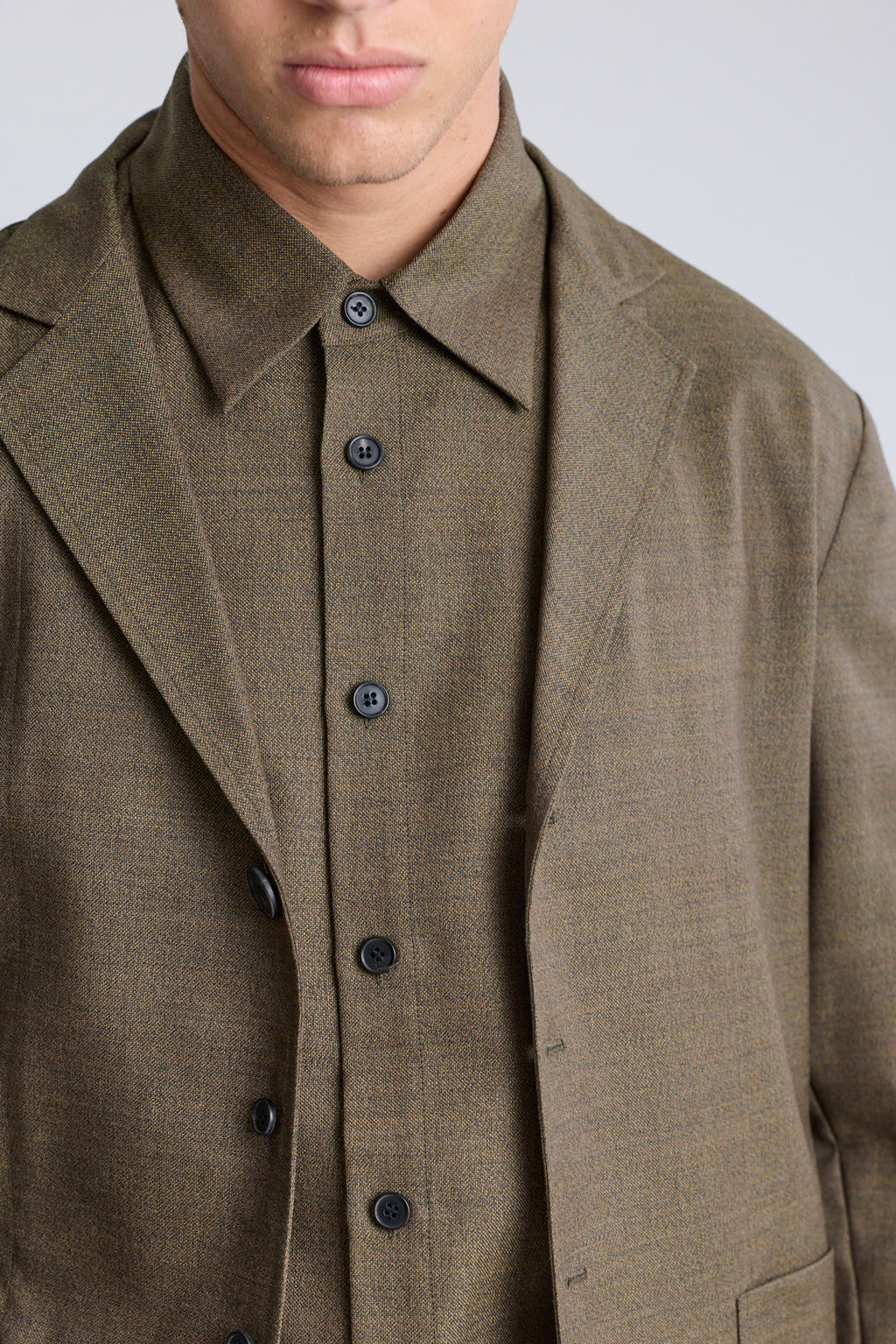 Lysander Wool Shirt - Kelp