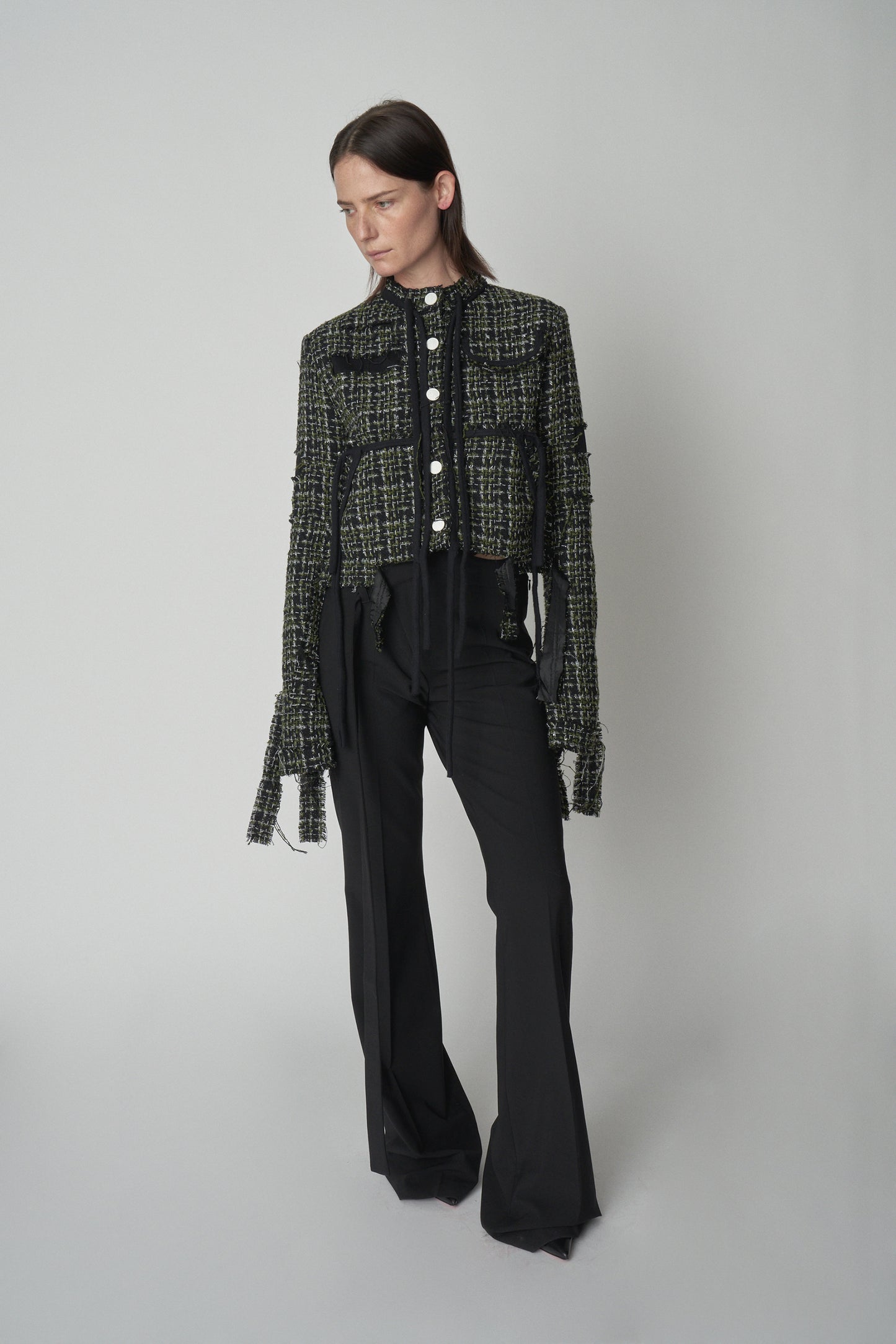 Deconstructed Tweed Jacket