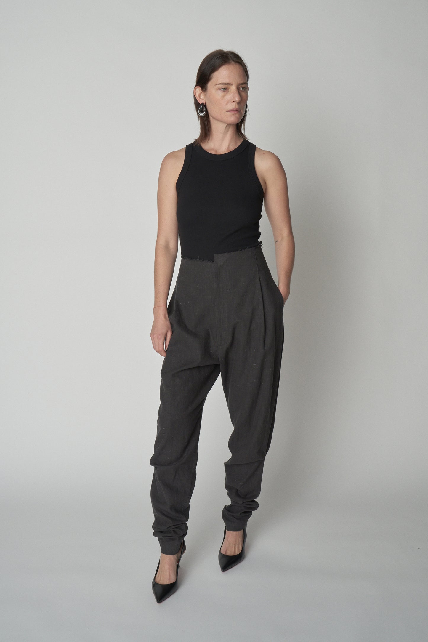 Linen Crepe Trousers