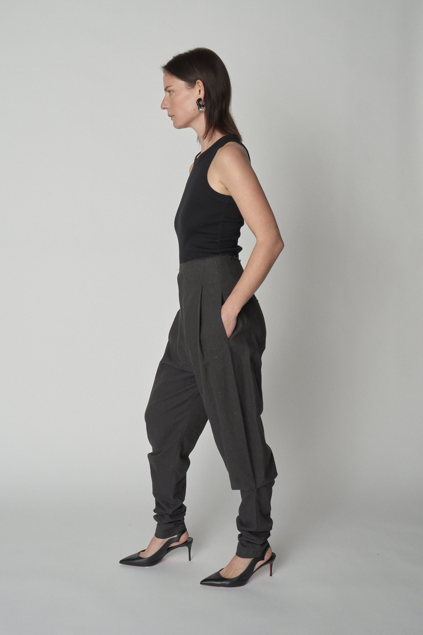 Linen Crepe Trousers