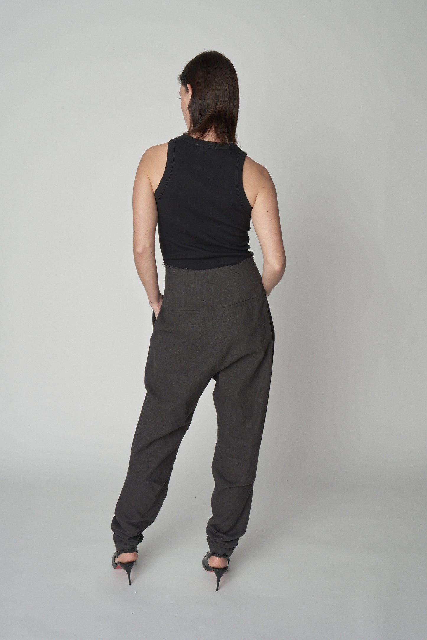 Linen Crepe Trousers