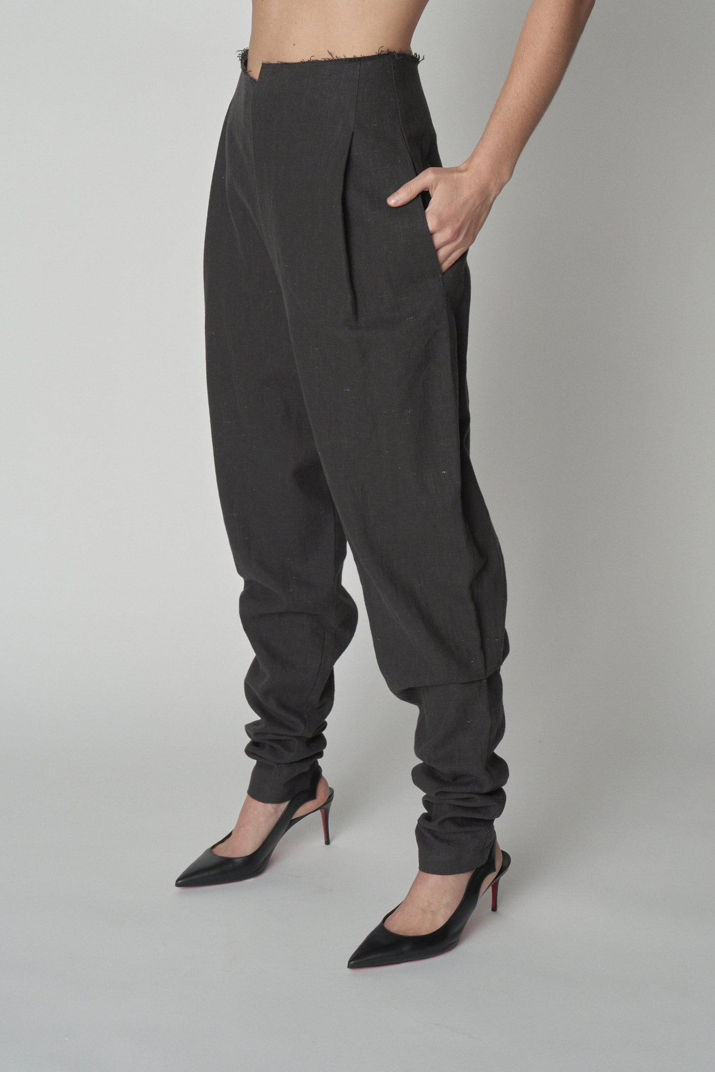 Linen Crepe Trousers