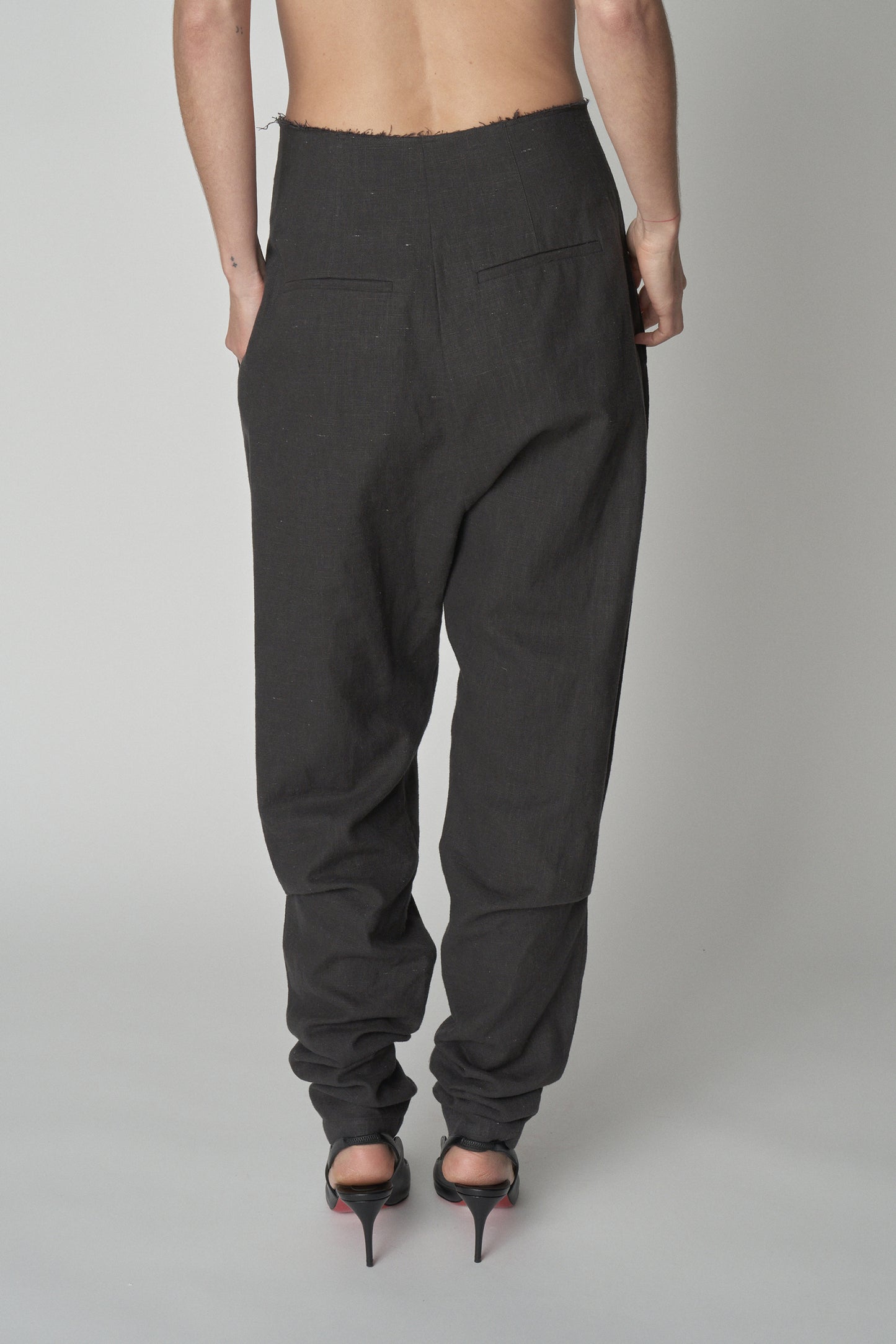 Linen Crepe Trousers