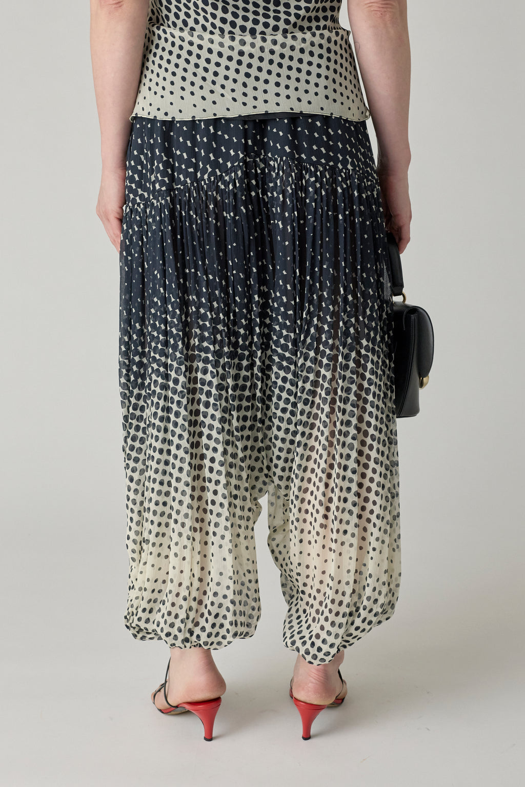 Halftone Wiggle Dot Soft Balloon Pant