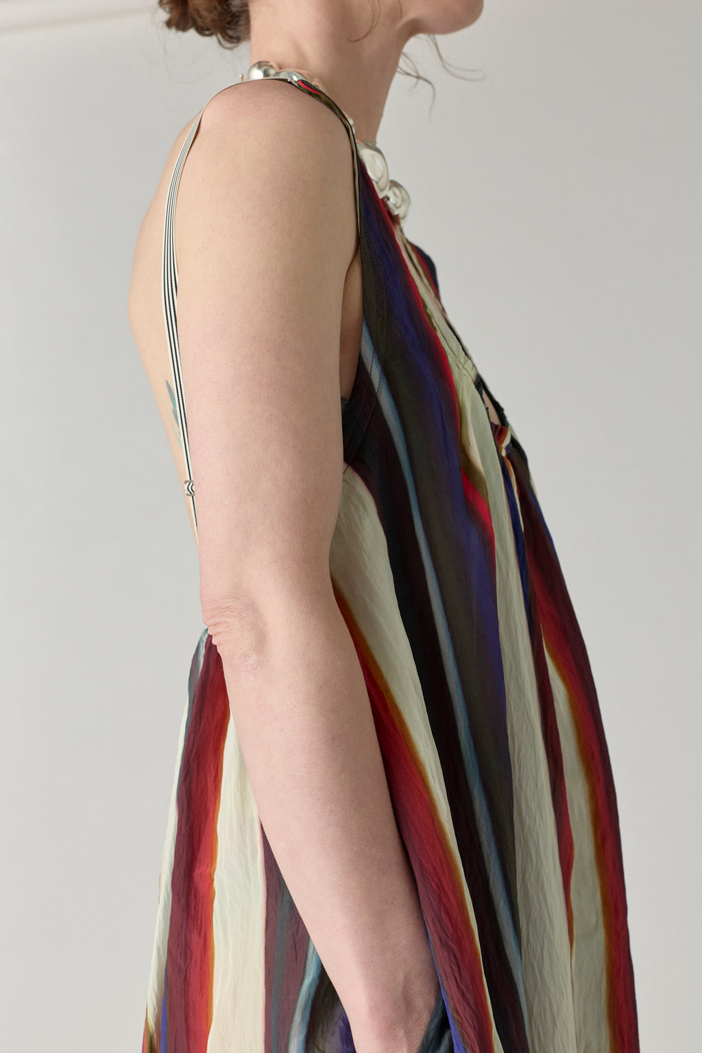 Morris Stripe Trapeze Maxi Dress