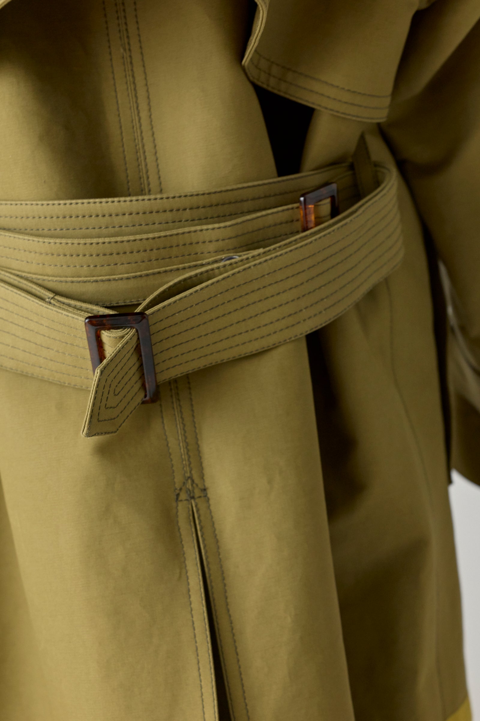 Embroidered Oversized Trench Coat