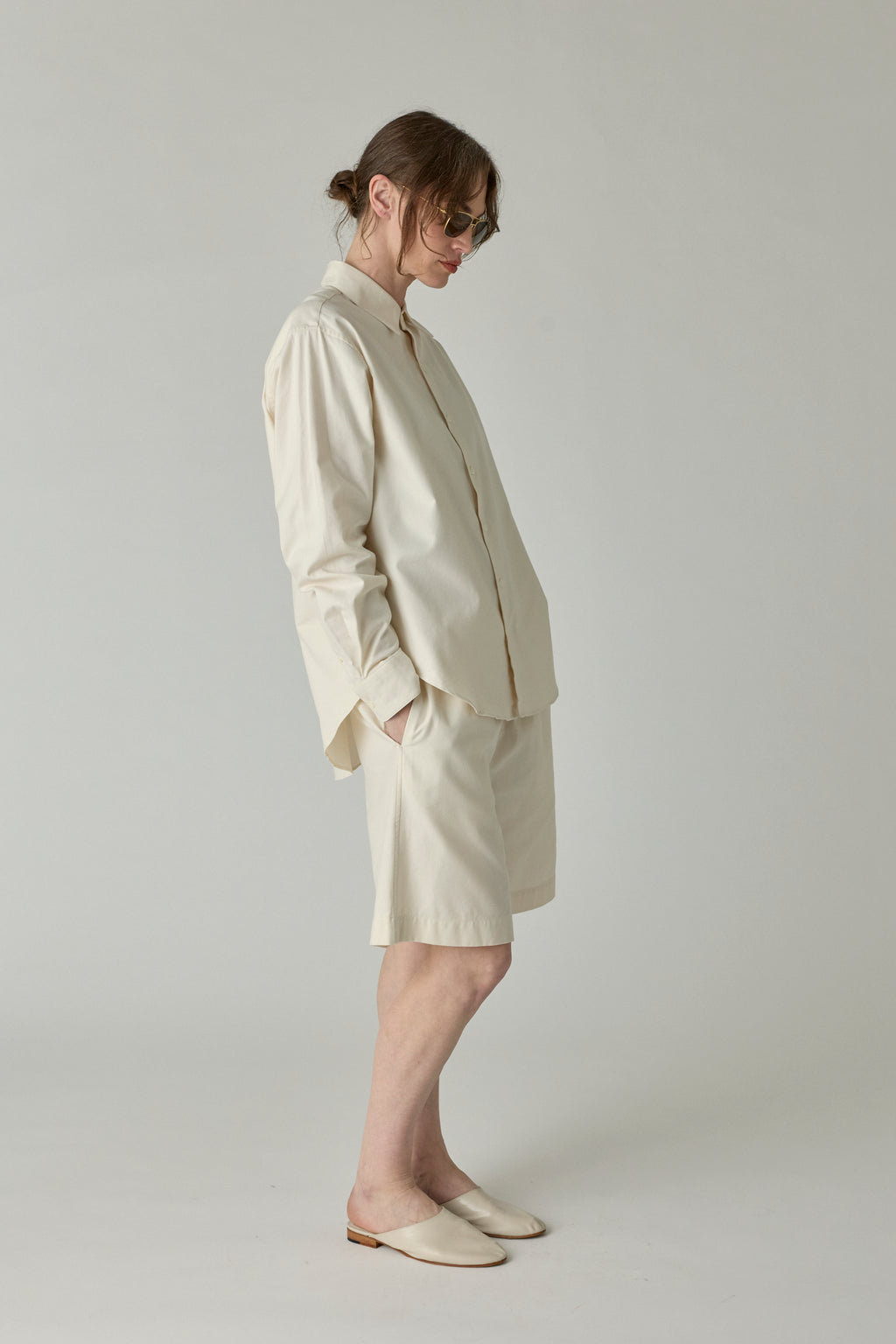 Classic Flannel Shirt - Cream
