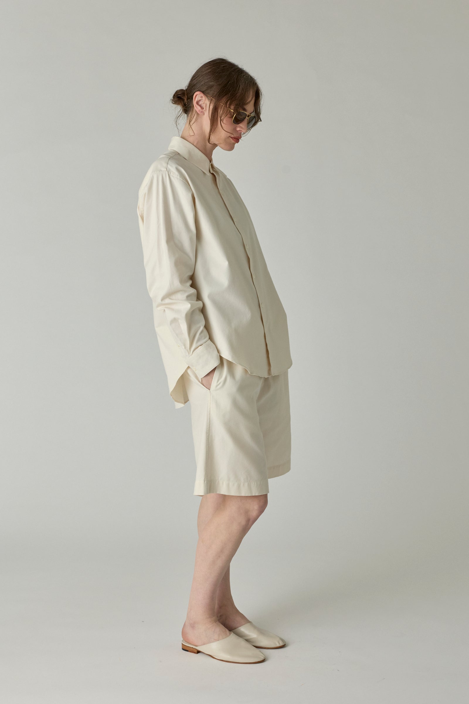 Classic Flannel Shirt - Cream
