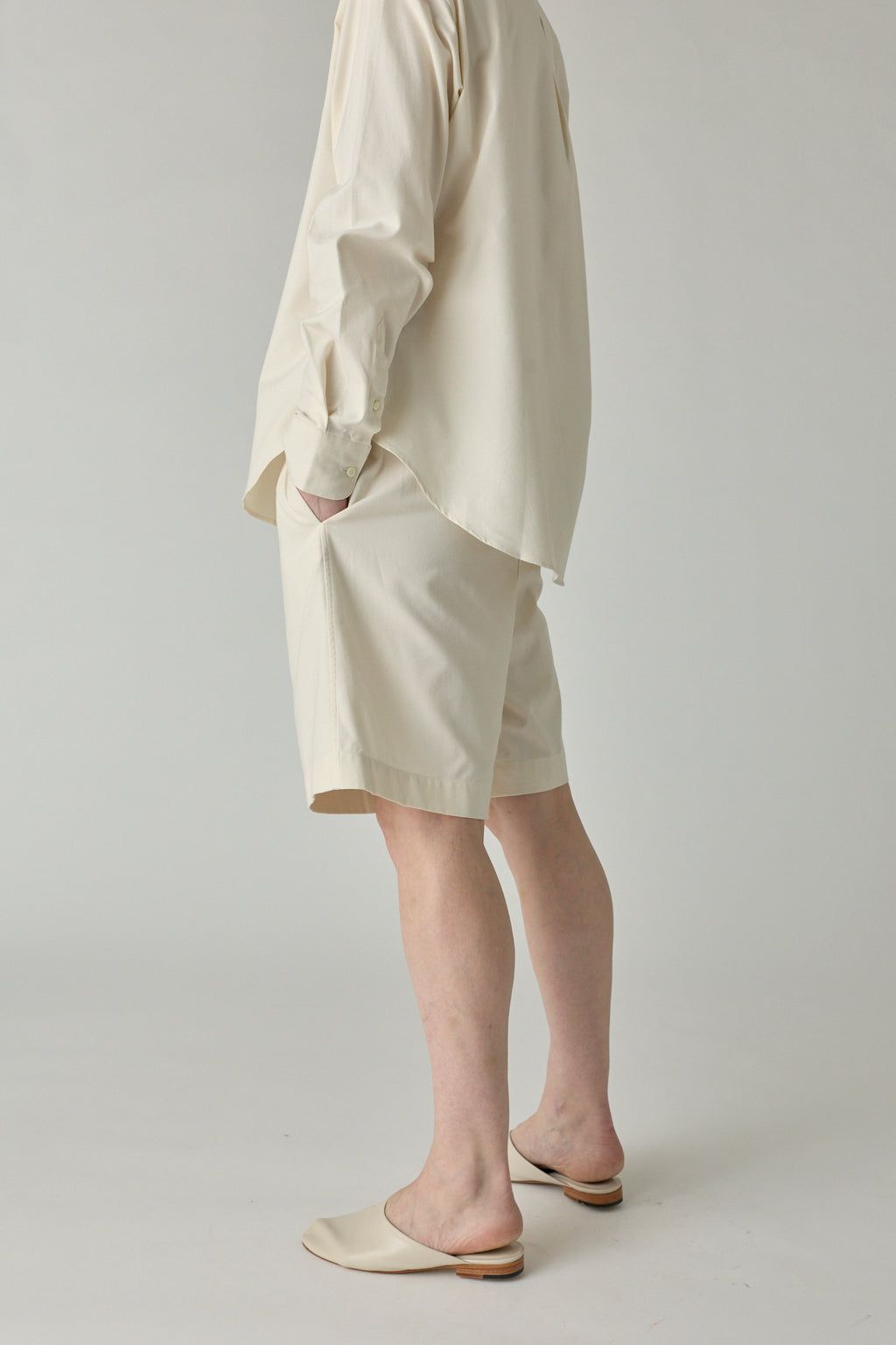 Boxer Bermuda Flannel - Cream