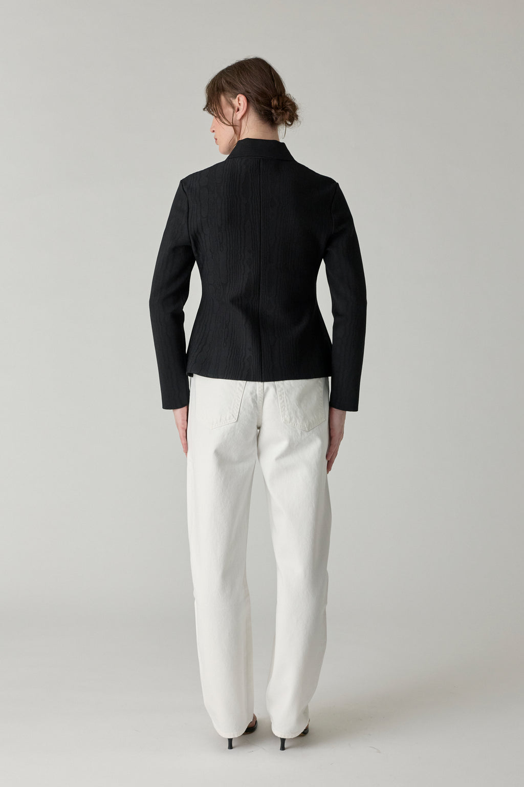 Moire Oliver Jacket - Black