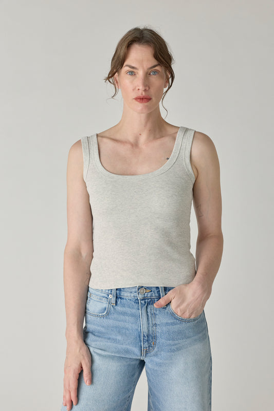 Hillie Tank - Heather Grey