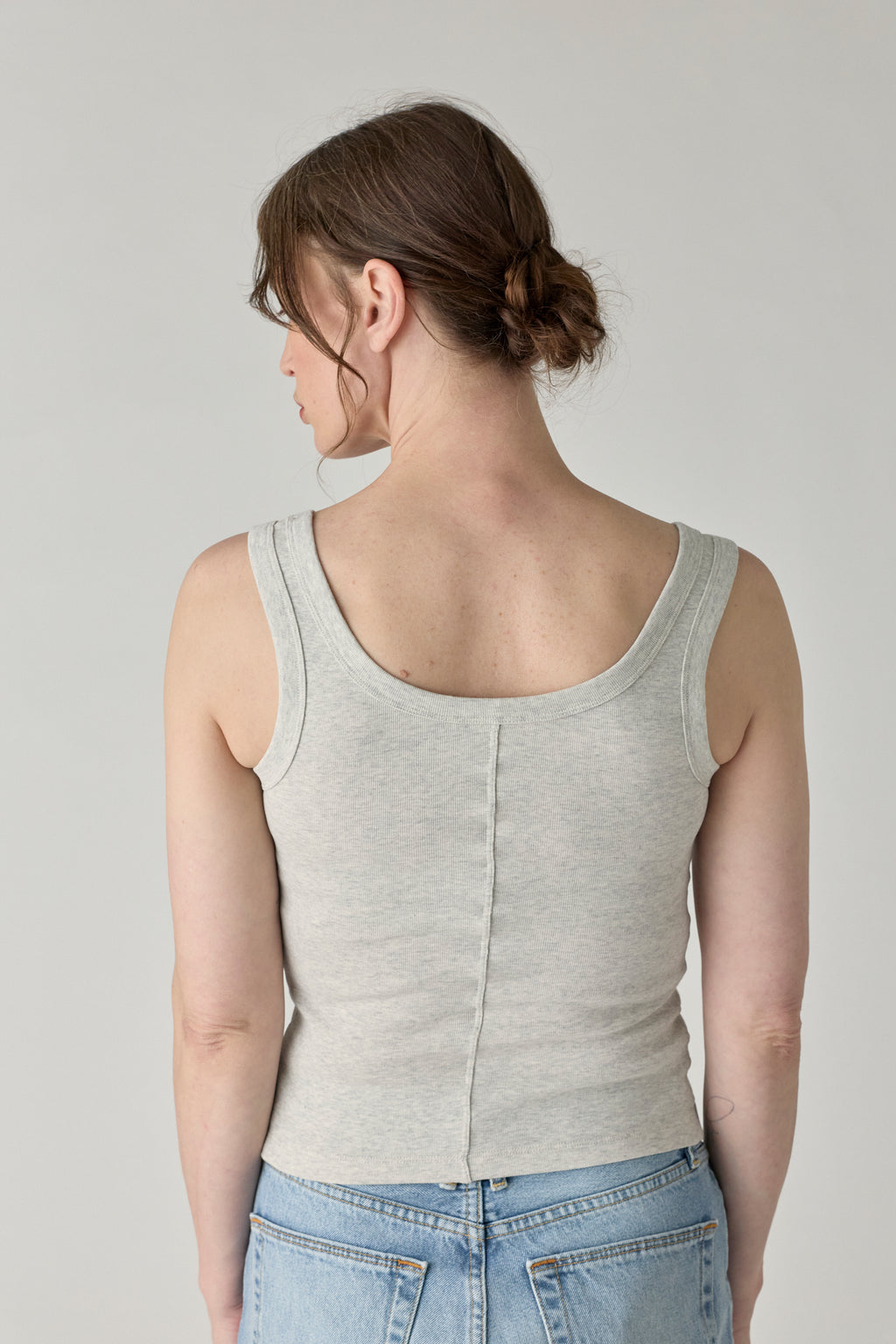 Hillie Tank - Heather Grey