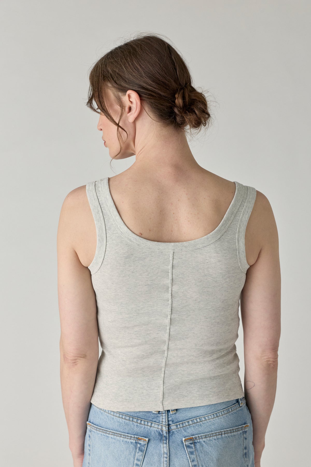 Hillie Tank - Heather Grey