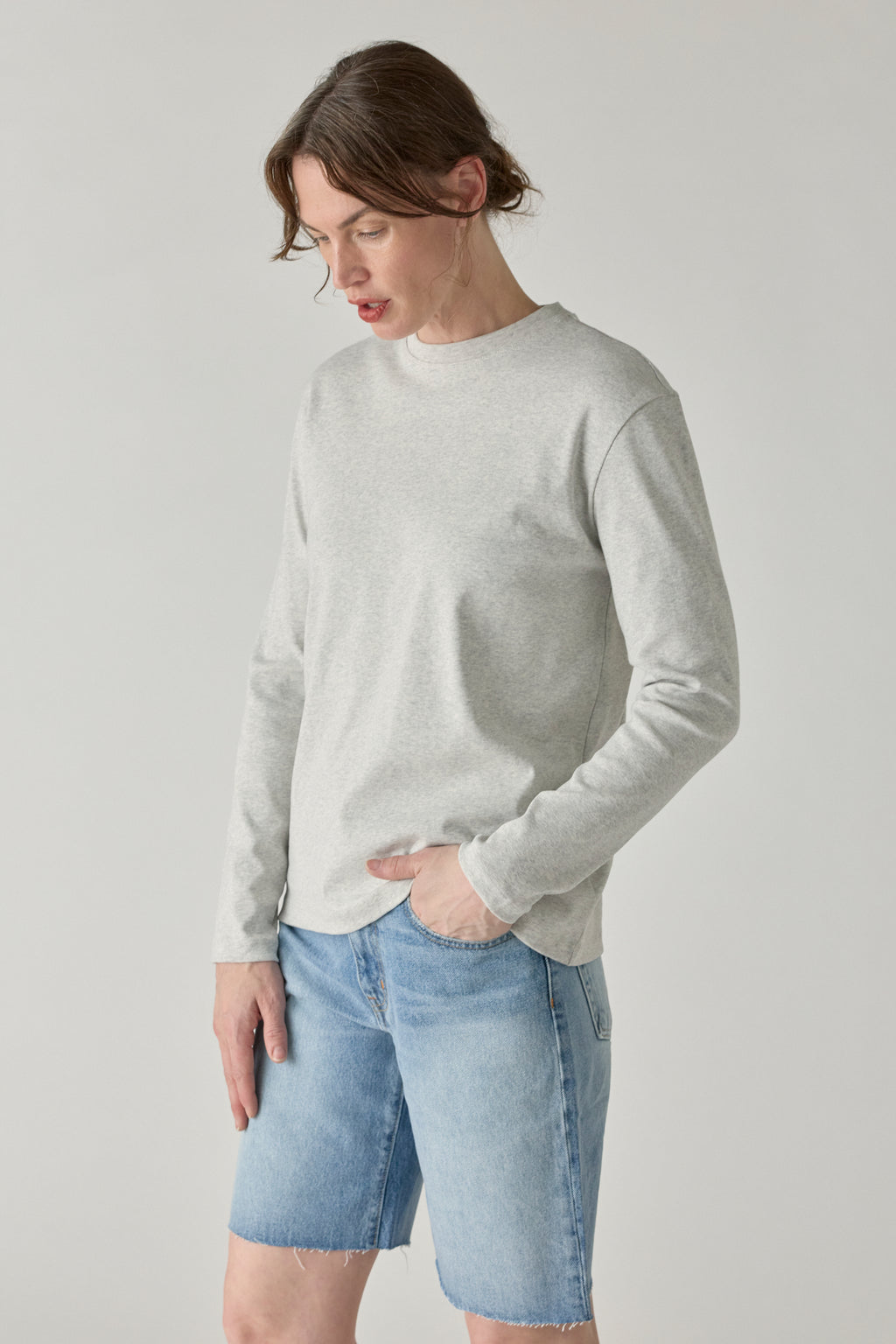 Maggie Longsleeve - Heather Grey