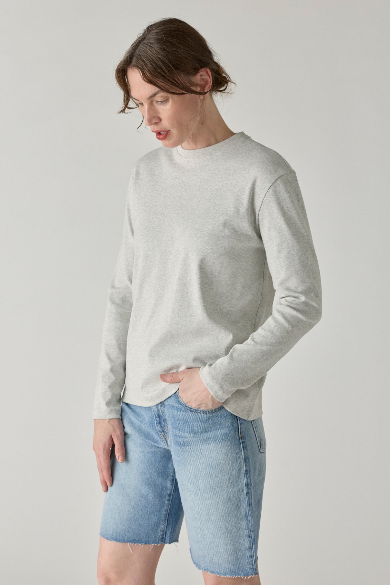 Maggie Longsleeve - Heather Grey
