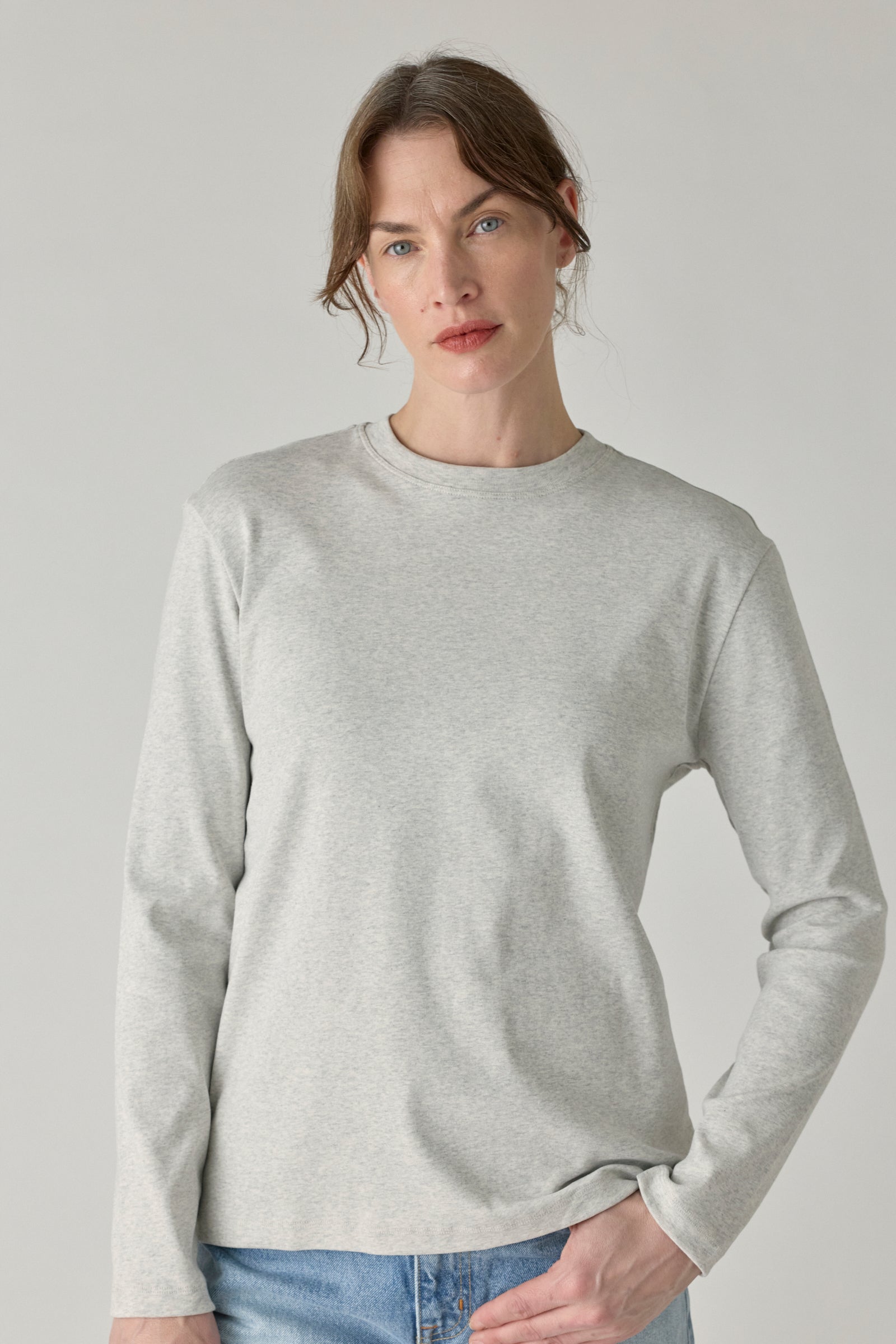 Maggie Longsleeve - Heather Grey