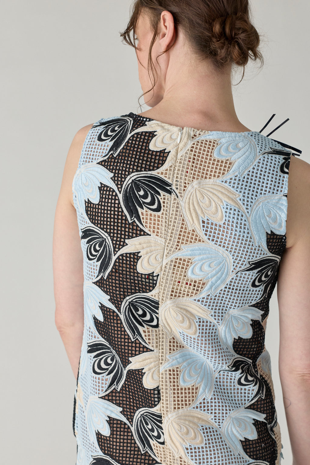 Grid Macramé Dress