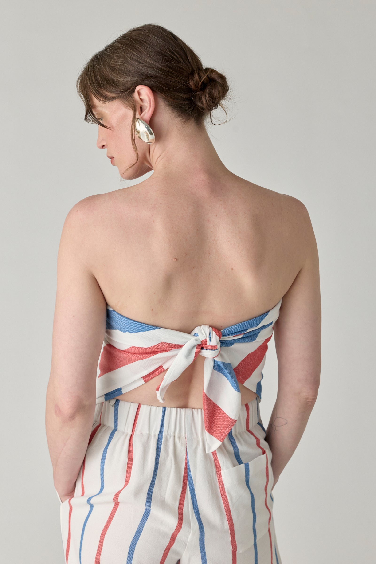 The Triangle Top - Blue/Red Stripe