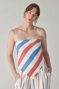 The Triangle Top - Blue/Red Stripe
