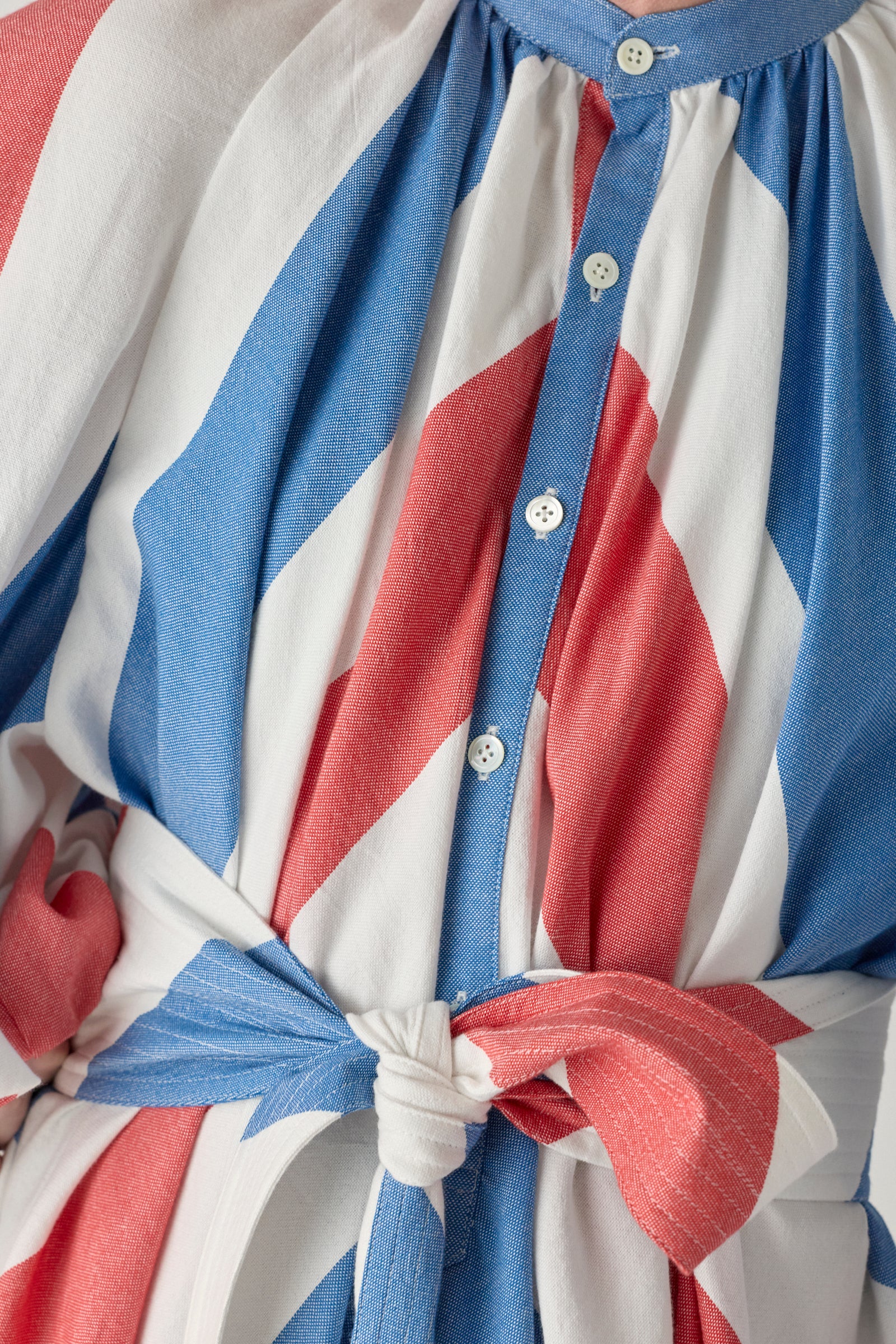 The Touareg Tunic - Blue/Red Stripe