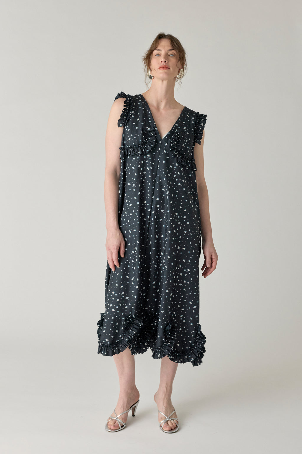 Long Maxi Dress w/ Ruffles