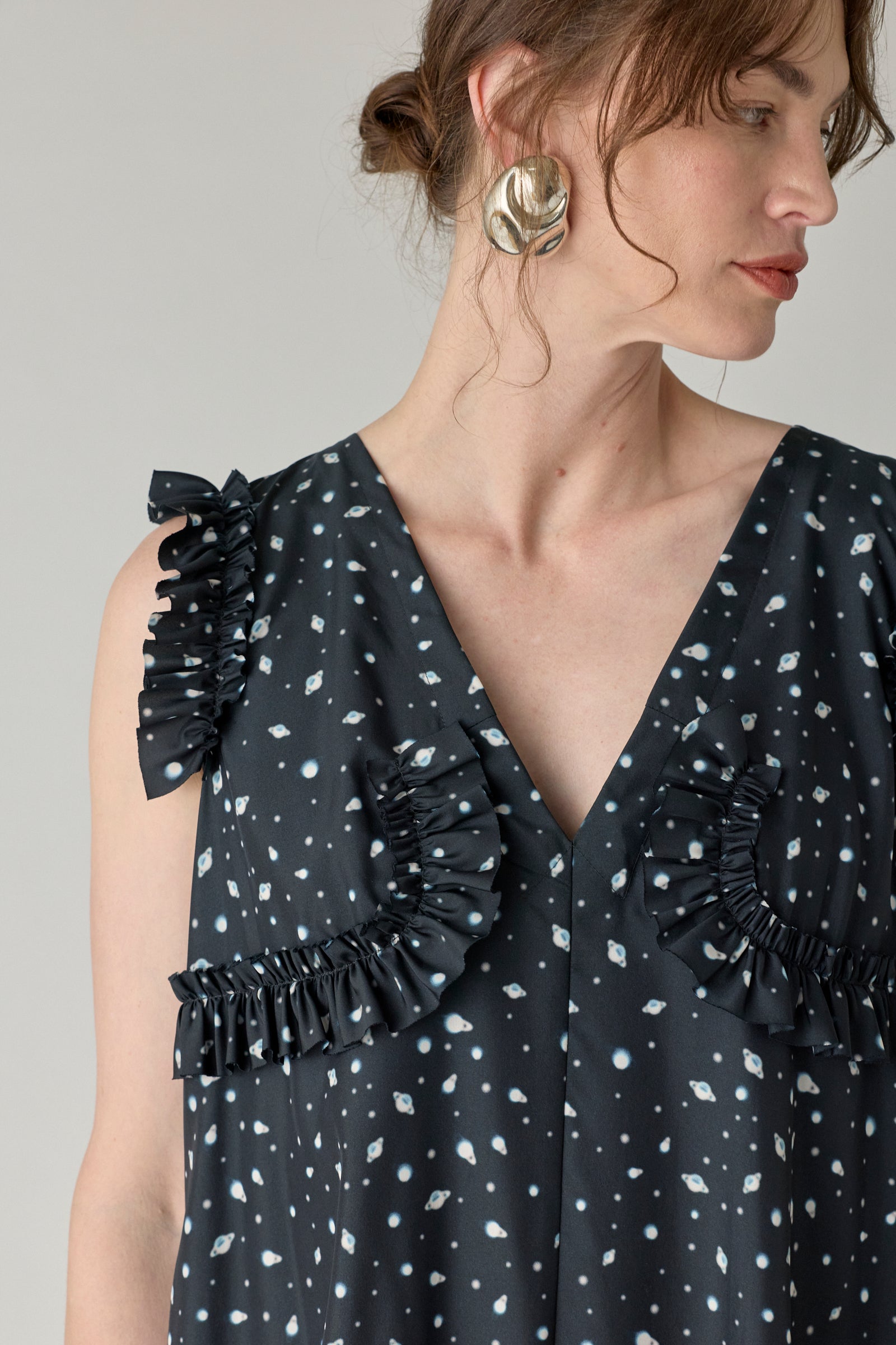 Long Maxi Dress w/ Ruffles