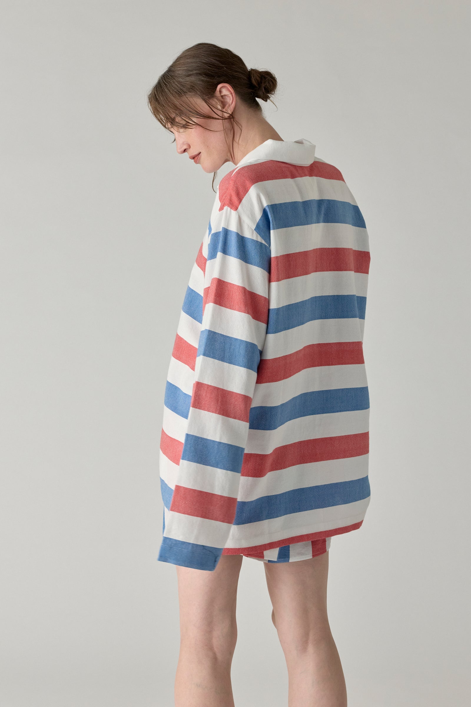The Rugby Shirt - Blue/Red Stripe