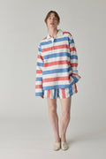The Rugby Shirt - Blue/Red Stripe