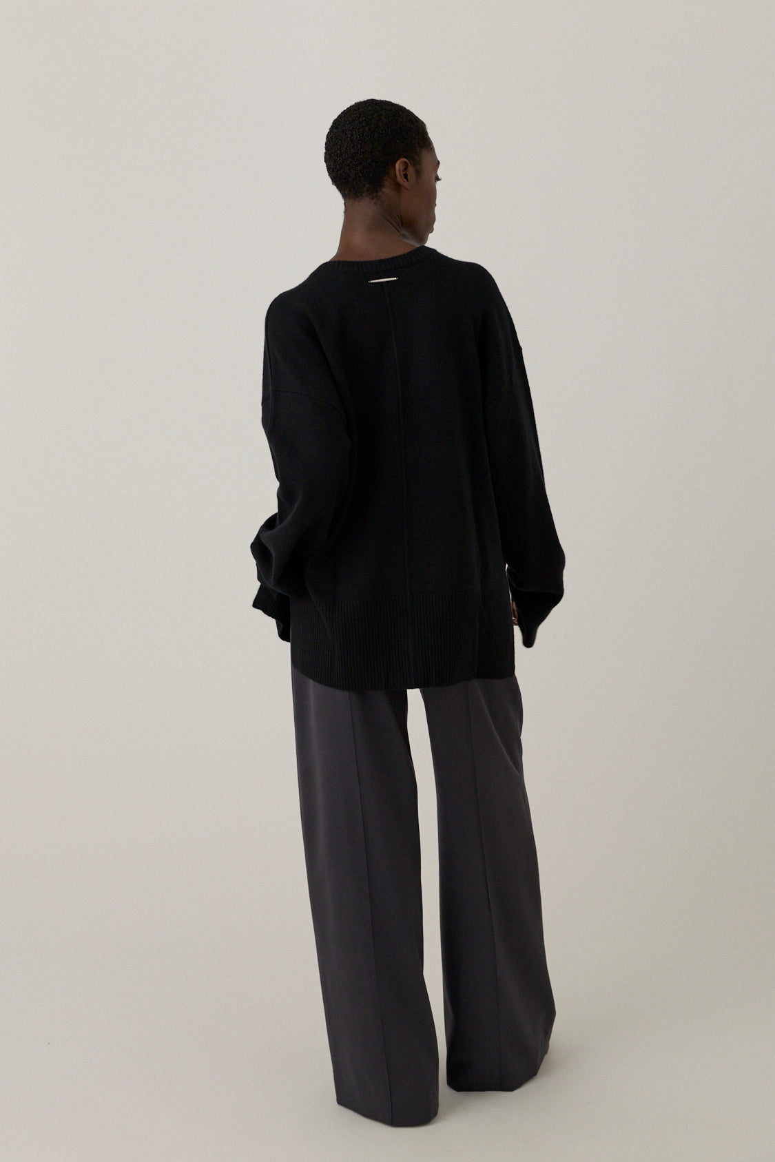 Claw Belt Loop Tailored Trousers -  Grey