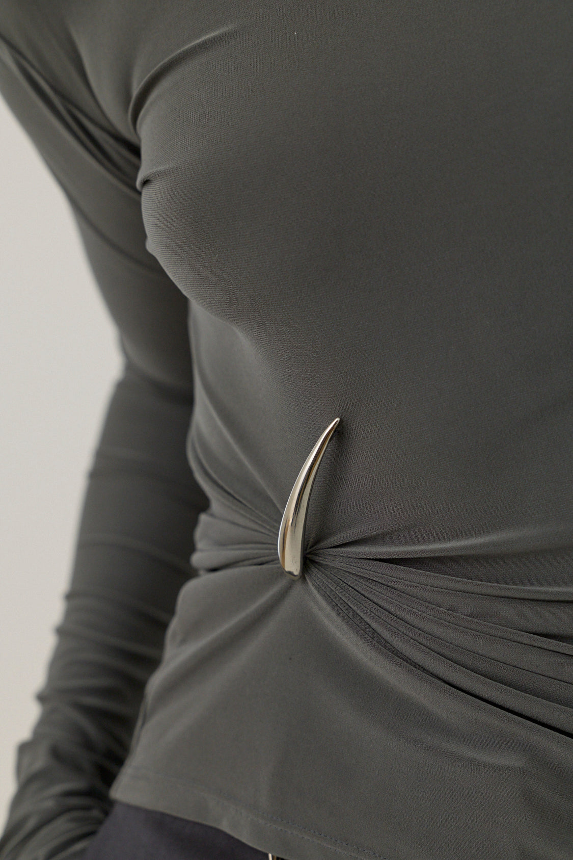 Claw Draped Longsleeve Top