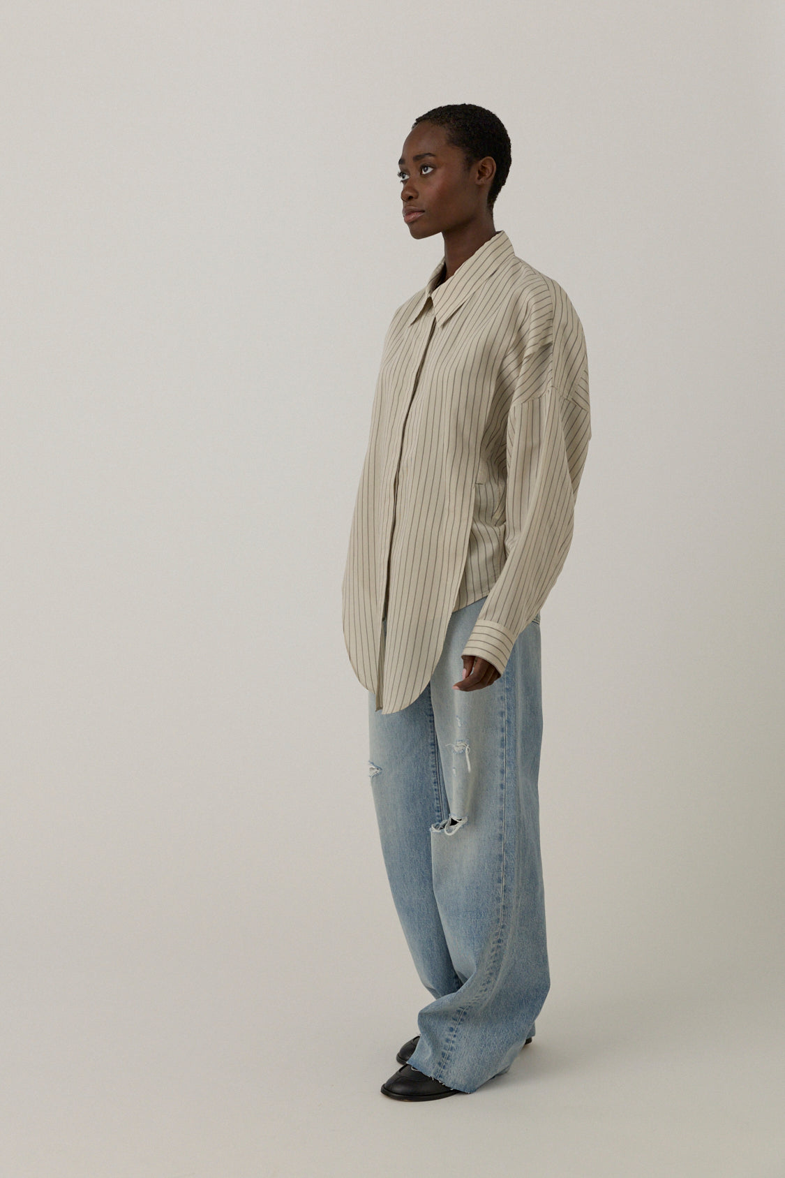 Double Layer Stripe Shirt