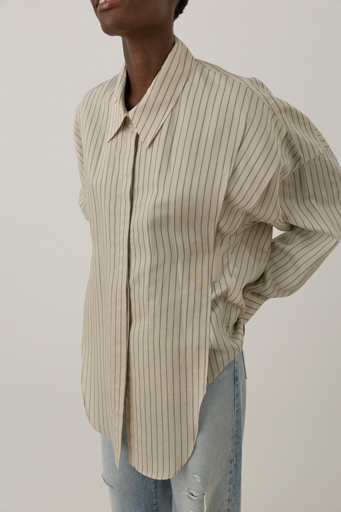 Double Layer Stripe Shirt