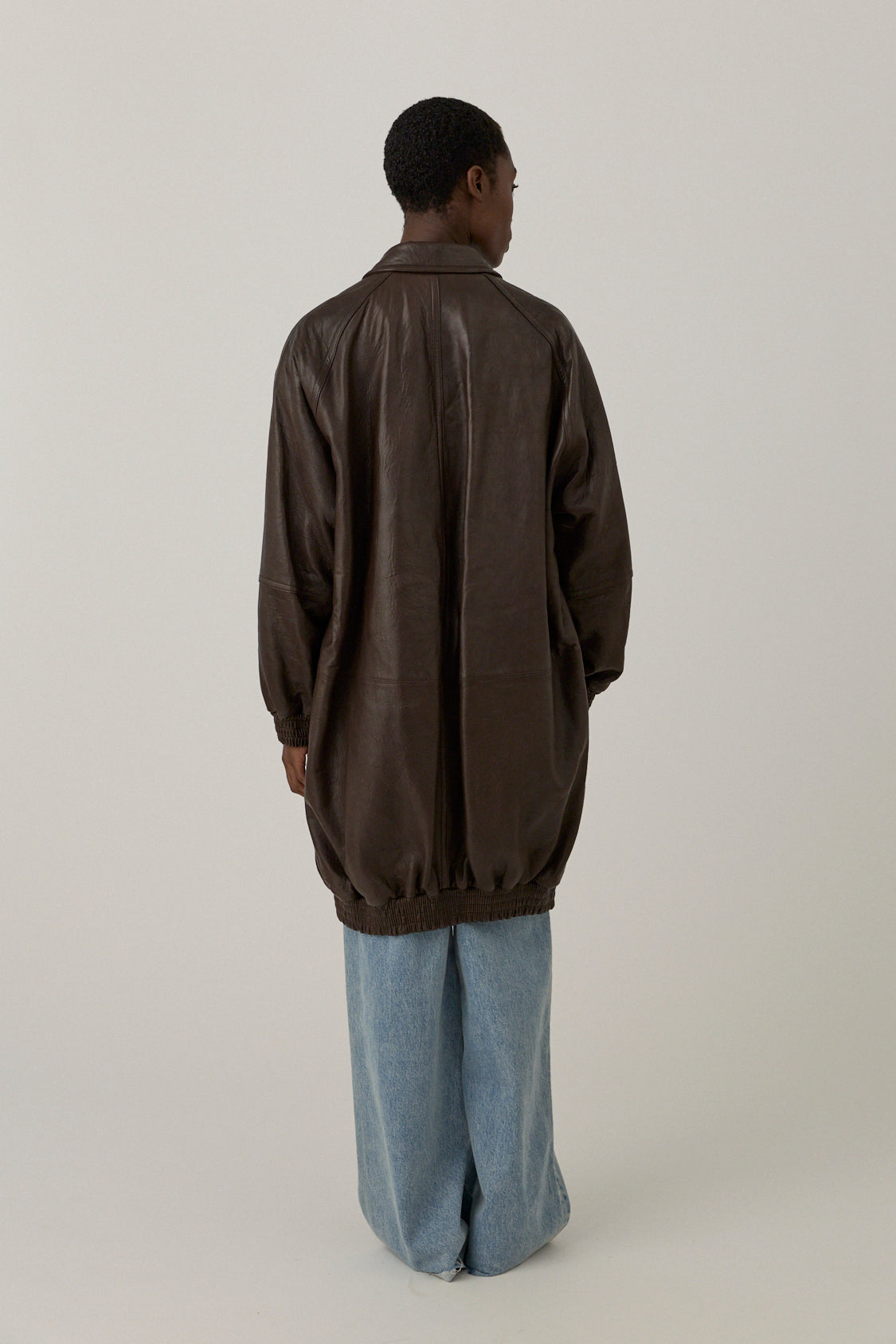 Oversized Leather Coat