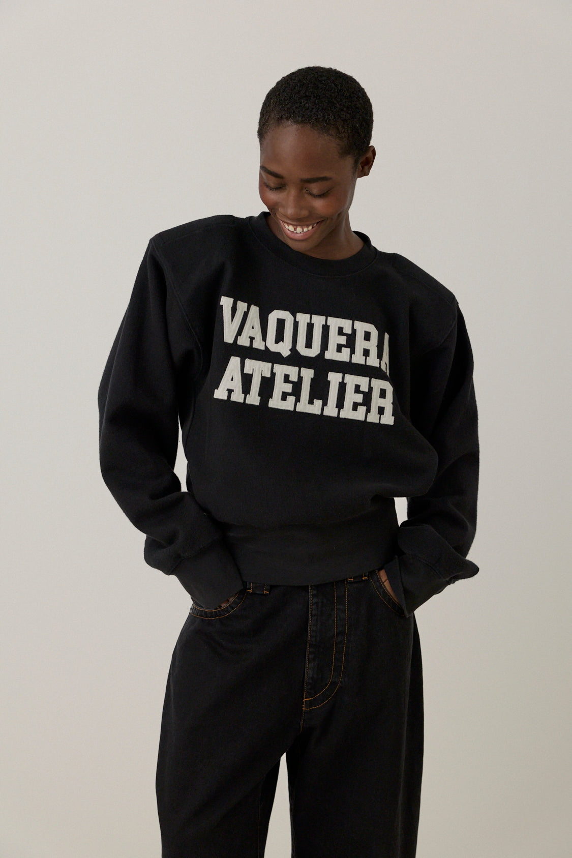 Shoulder-pad Sweatshirt