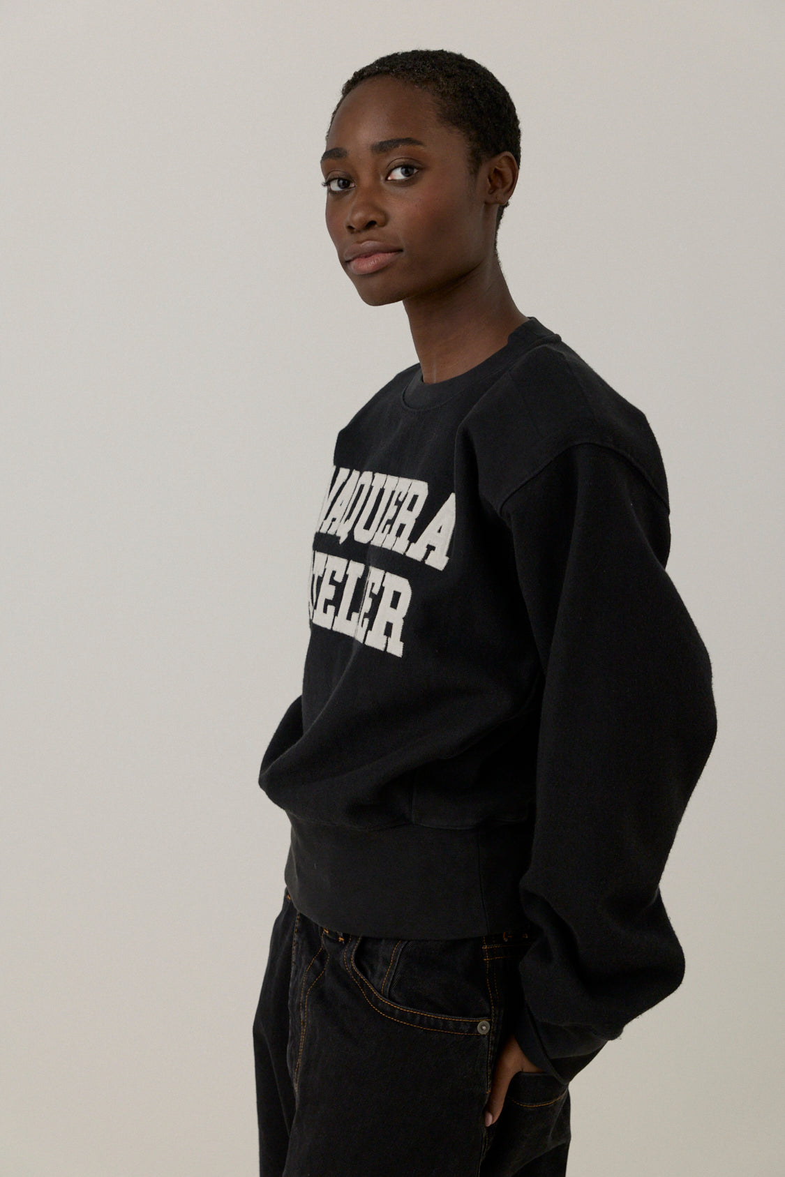 Shoulder-pad Sweatshirt